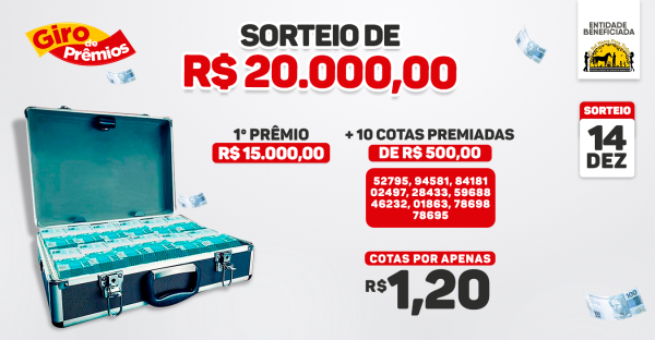 Concorra a R$ 20.000,00 no pix